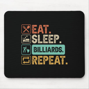 Funny Billiard Game 9-ball Player Dad Cue Stick Lo Mouse Mat