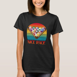 Funny Billiards 9 Ball Pool Player Vintage Nice Ra T-Shirt