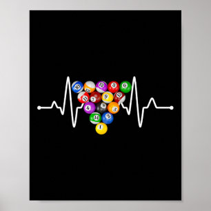 Funny Billiards Art Billiard Playing Pool Players  Poster