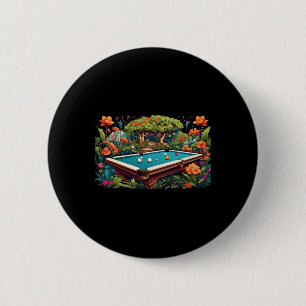 Funny Billiards Art Billiards Playing Pool Players 6 Cm Round Badge