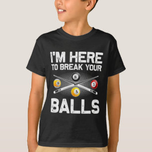 Funny Billiards Art For Men Women Billiard Lover P T-Shirt