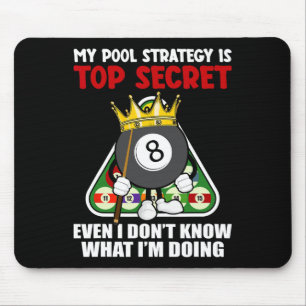 Funny Billiards Art For Men Women Billiards Pool P Mouse Mat