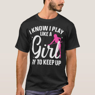 Funny Billiards Art For Women Girls 8 Ball Lover P T-Shirt