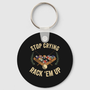 Funny Billiards Clothing Pool Players Apparel Snoo Key Ring