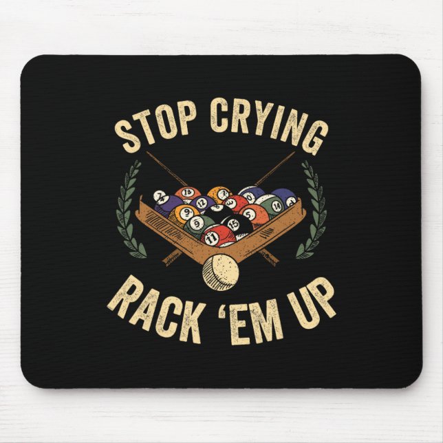 Funny Billiards Clothing Pool Players Apparel Snoo Mouse Mat (Front)