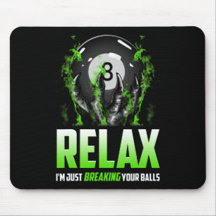 Funny Billiards Design 8 Ll Snooker Pool Cue Stick Mouse Mat