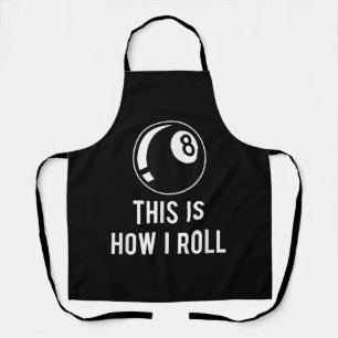 Funny Billiards Design For Pool Players Retro 8 Ba Apron