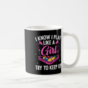 Funny Billiards Design For Women Ladies Girls Pool Coffee Mug