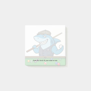 Funny Billiards Fanatic Personalized Stick Notepad