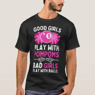 Funny Billiards For Women Girls 8 Ball Billiard Po T-Shirt