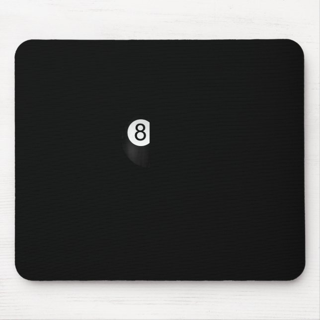 Funny Billiards Long-sleeve For 8-ll Pool Player  Mouse Mat (Front)