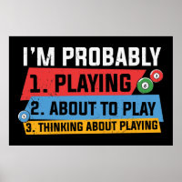 funny Billiards lovers word art