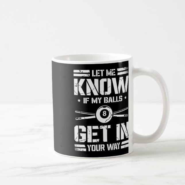 Funny Billiards Player Snooker Billiard Pool Playe Coffee Mug (Right)