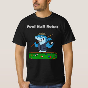 Funny Billiards Pool Hall Rebel T-Shirt