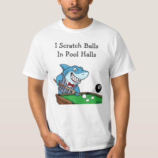 Funny Billiards Pool Hall Rebel Tshirts (Front)