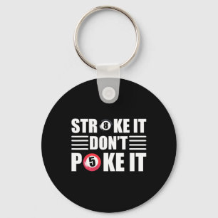 Funny Billiards Pool Player Key Ring