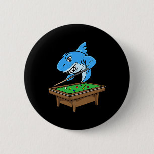 Funny Billiards Pool Shark Hall Snooker Joke Billi 6 Cm Round Badge