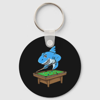 Funny Billiards Pool Shark Hall Snooker Joke Billi Key Ring