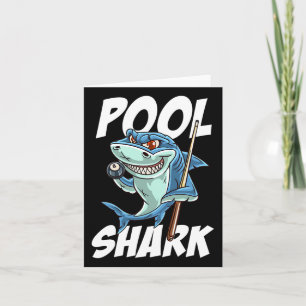 Funny Billiards Pool Shark Snooker Hall Joke Billi Card