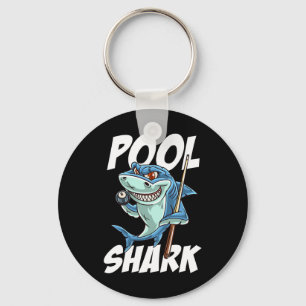 Funny Billiards Pool Shark Snooker Hall Joke Billi Key Ring