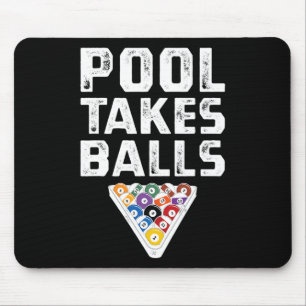 Funny Billiards Pool Take Playing Cue Sports Mouse Mat