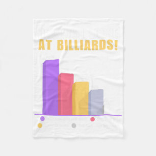Funny Billiards Pun Gifts - Reason I Loose At Bill Fleece Blanket