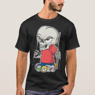 Funny Billiards Skull I Snooker Pool Player Gifts T-Shirt