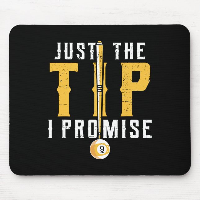 Funny Billiards The Tip  Mouse Mat (Front)
