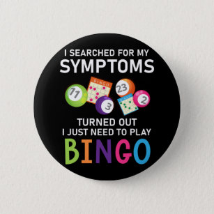 Funny Bingo Ball Bingo Gamer 6 Cm Round Badge
