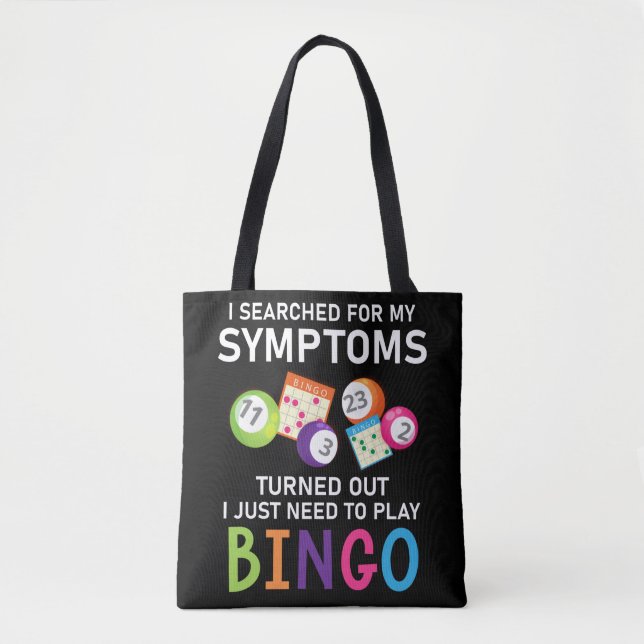 Funny Bingo Ball Bingo Gamer Tote Bag (Front)