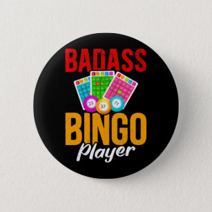 Funny Bingo Balls Sarcastic Bingo Player 6 Cm Round Badge