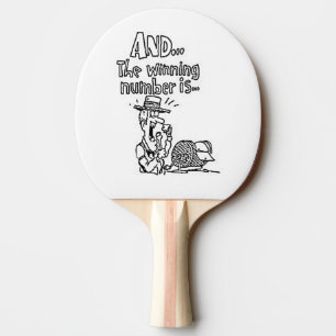 Funny Bingo Design Ping Pong Paddle