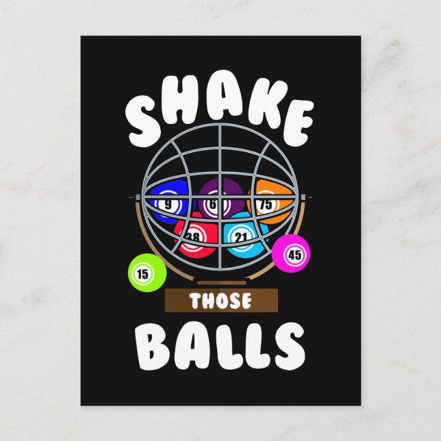 Funny Bingo Gambling Joke Bingo Postcard (Front)