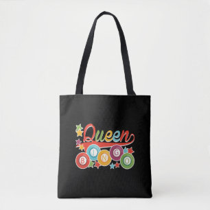 Funny Bingo Girl Bingo Balls Queen Tote Bag