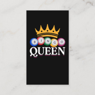 Funny Bingo Girl Bingo Balls Queen Women Business Card
