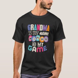 Funny Bingo Grandma Shirt Lucky Grandmother Nana M