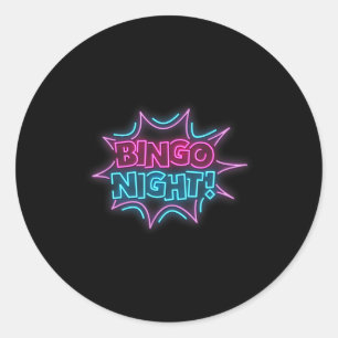 Funny Bingo King - Bingo Night Classic Round Sticker