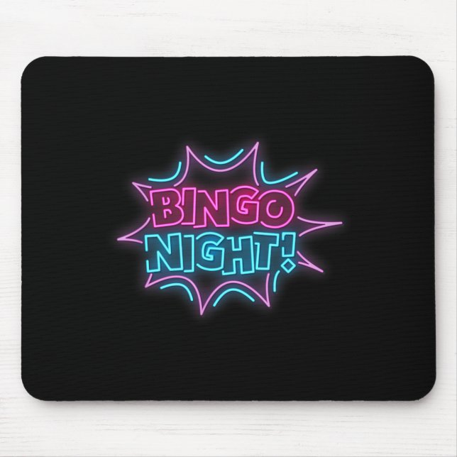 Funny Bingo King - Bingo Night  Mouse Mat (Front)