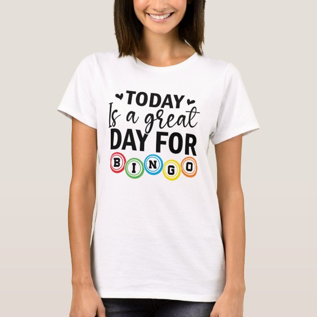 Funny Bingo Lover Design – Bingo Player Gift  T-Shirt (Front)