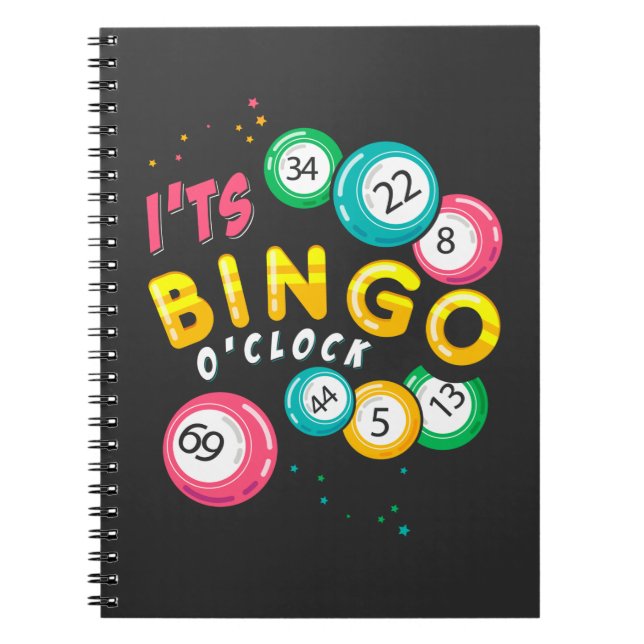 Funny Bingo Player Gambler Humour Notebook (Front)