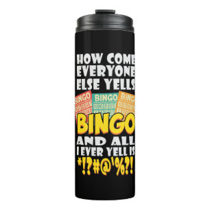 Funny Bingo Player Gift Thermal Tumbler