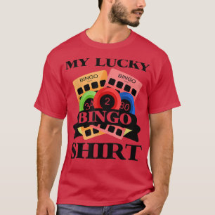 Funny Bingo Player My Lucky Bingo T-Shirt Copy Cop