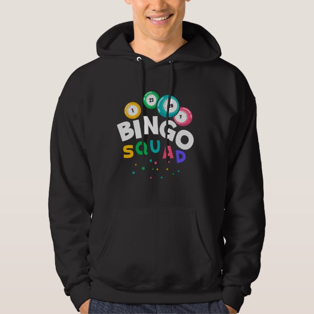 Funny Bingo Team Gambling Humour Hoodie (Front)