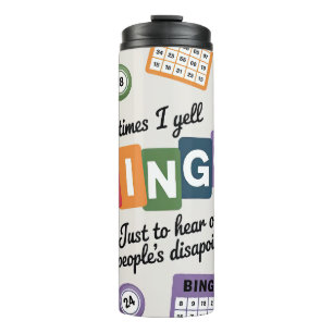 Funny Bingo Thermal Tumbler