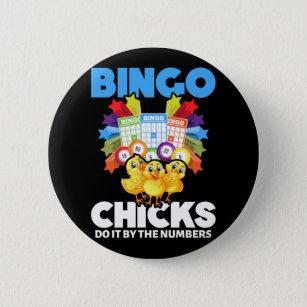 Funny Bingo Women Bingo Player Girls 6 Cm Round Badge