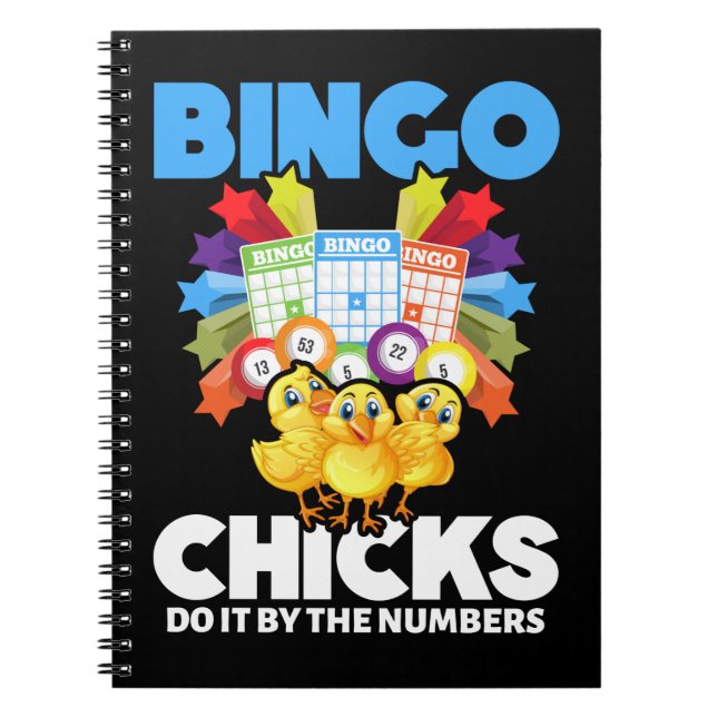 Funny Bingo Women Bingo Player Girls Notebook (Front)