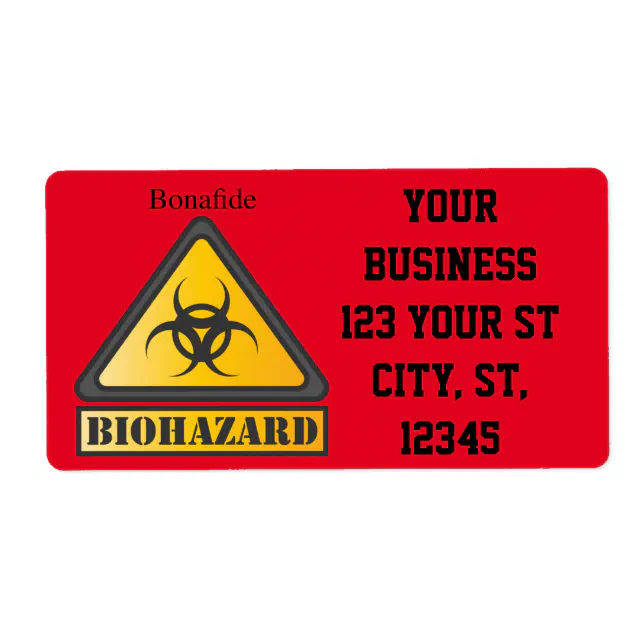 Biohazard Humour Funny Biohazard Warning Sign Thunder_Cove | Zazzle