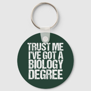 Funny Biology Major Graduation Green Biologist Key Ring