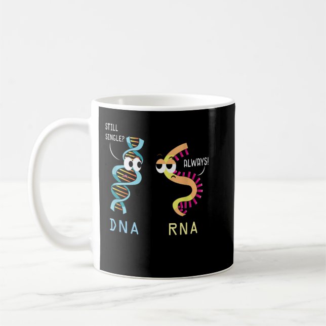 Funny Biology Proud Biologist Microbiology DNA RNA Coffee Mug (Left)