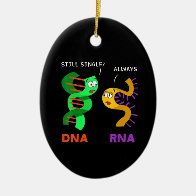 Funny Biology Pun Biologist Teacher Professor Gift Ceramic Tree Decoration (Front)